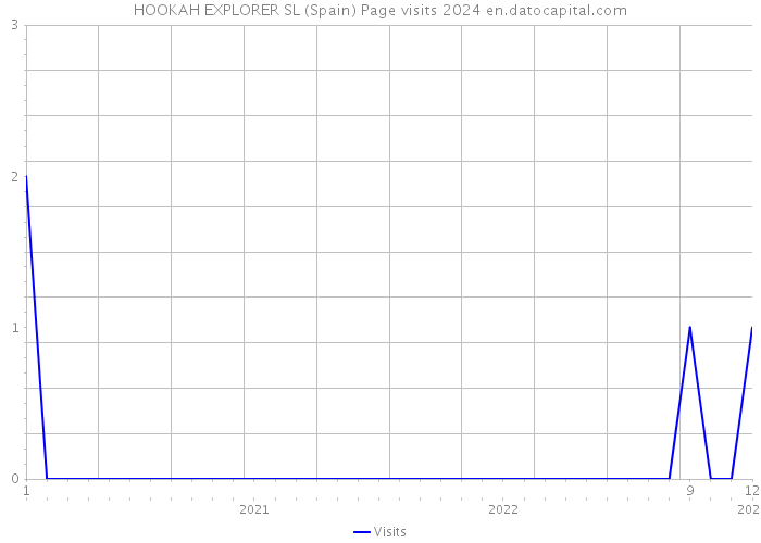 HOOKAH EXPLORER SL (Spain) Page visits 2024 