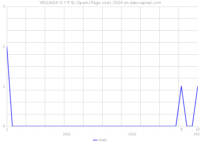 YEGUADA O Y P SL (Spain) Page visits 2024 