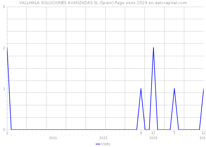 VALLHALA SOLUCIONES AVANZADAS SL (Spain) Page visits 2024 