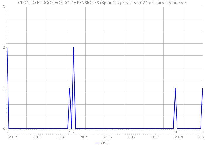 CIRCULO BURGOS FONDO DE PENSIONES (Spain) Page visits 2024 