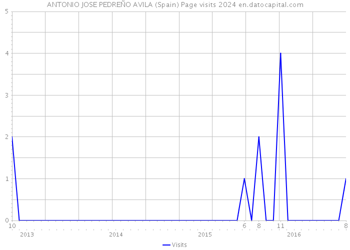 ANTONIO JOSE PEDREÑO AVILA (Spain) Page visits 2024 