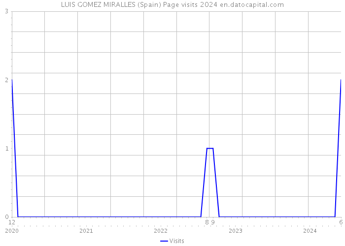 LUIS GOMEZ MIRALLES (Spain) Page visits 2024 