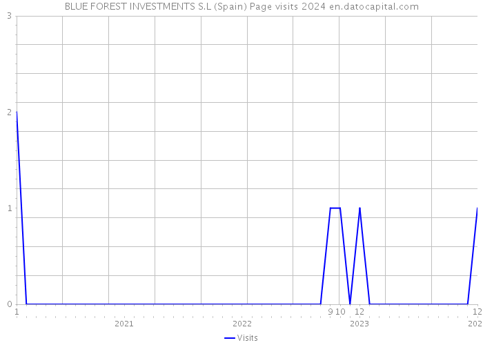 BLUE FOREST INVESTMENTS S.L (Spain) Page visits 2024 
