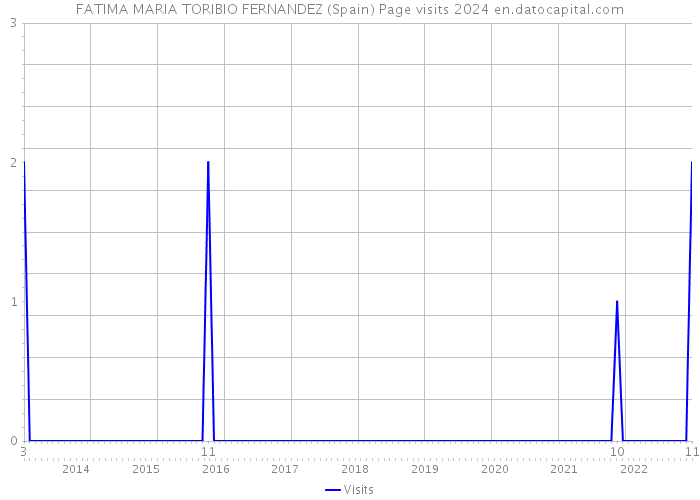 FATIMA MARIA TORIBIO FERNANDEZ (Spain) Page visits 2024 