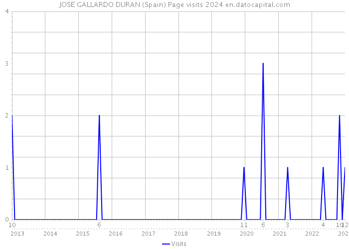 JOSE GALLARDO DURAN (Spain) Page visits 2024 