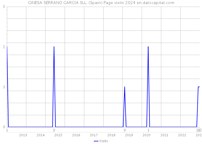 GINESA SERRANO GARCIA SLL. (Spain) Page visits 2024 