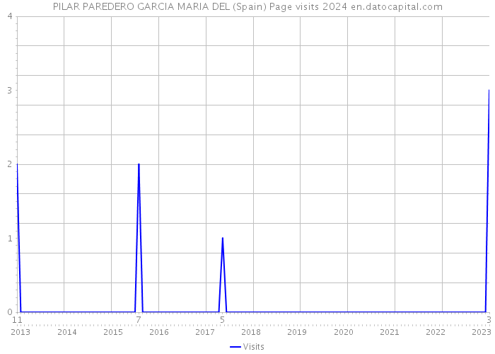 PILAR PAREDERO GARCIA MARIA DEL (Spain) Page visits 2024 