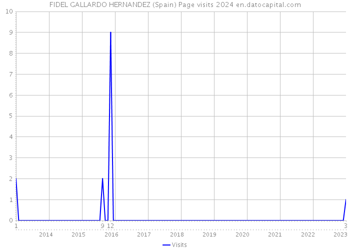 FIDEL GALLARDO HERNANDEZ (Spain) Page visits 2024 