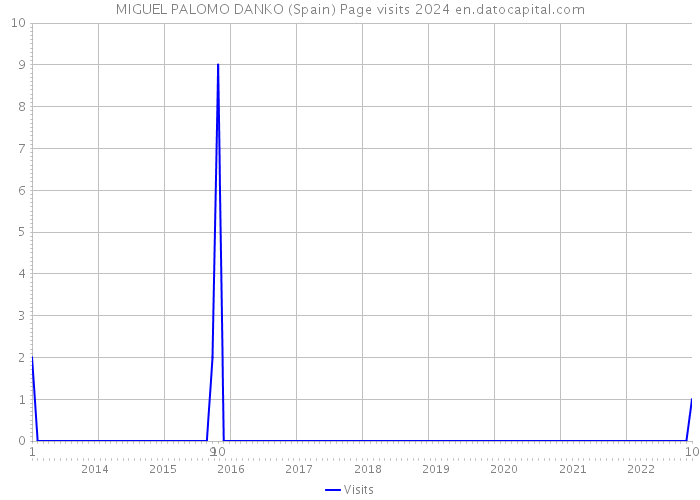 MIGUEL PALOMO DANKO (Spain) Page visits 2024 