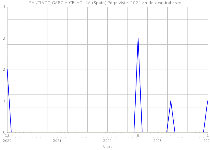 SANTIAGO GARCIA CELADILLA (Spain) Page visits 2024 