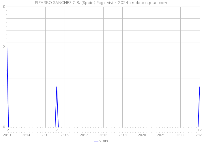PIZARRO SANCHEZ C.B. (Spain) Page visits 2024 