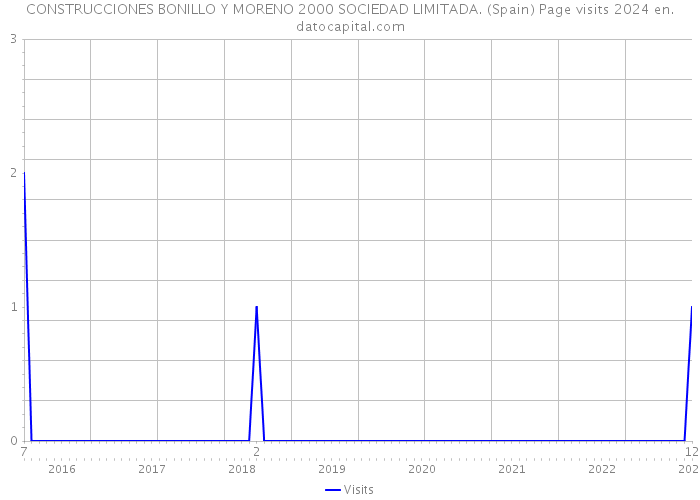 CONSTRUCCIONES BONILLO Y MORENO 2000 SOCIEDAD LIMITADA. (Spain) Page visits 2024 