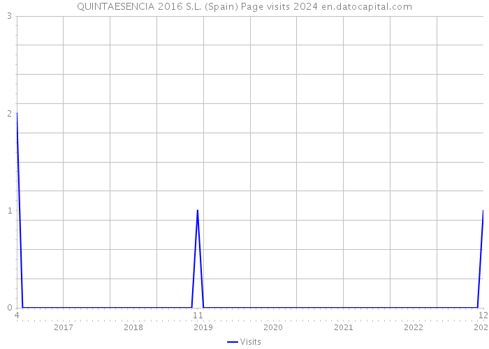 QUINTAESENCIA 2016 S.L. (Spain) Page visits 2024 