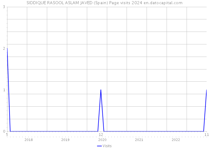 SIDDIQUE RASOOL ASLAM JAVED (Spain) Page visits 2024 