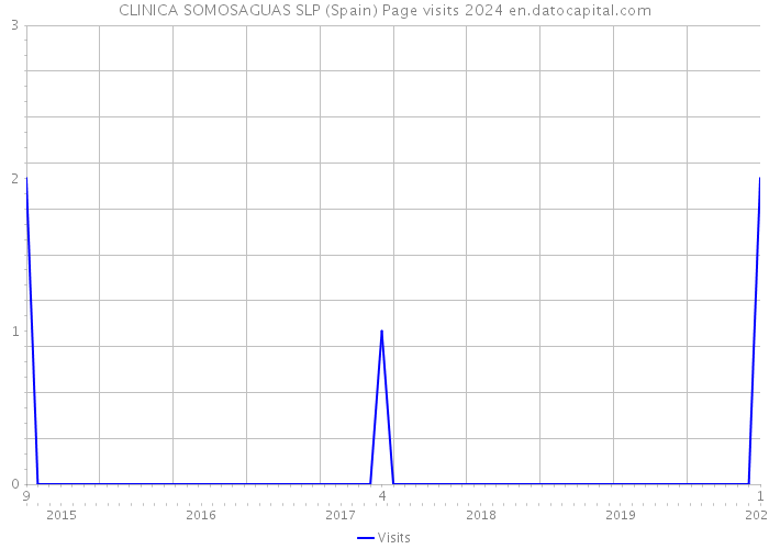 CLINICA SOMOSAGUAS SLP (Spain) Page visits 2024 