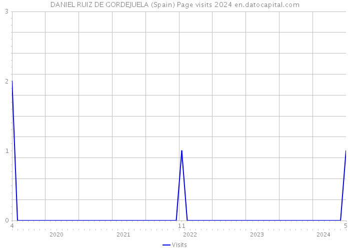 DANIEL RUIZ DE GORDEJUELA (Spain) Page visits 2024 