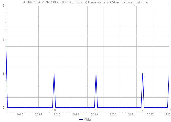 AGRICOLA MORO REGIDOR S.L. (Spain) Page visits 2024 