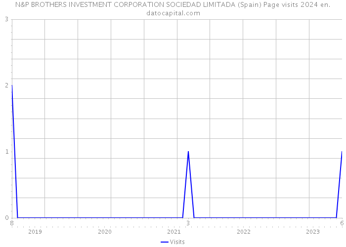 N&P BROTHERS INVESTMENT CORPORATION SOCIEDAD LIMITADA (Spain) Page visits 2024 