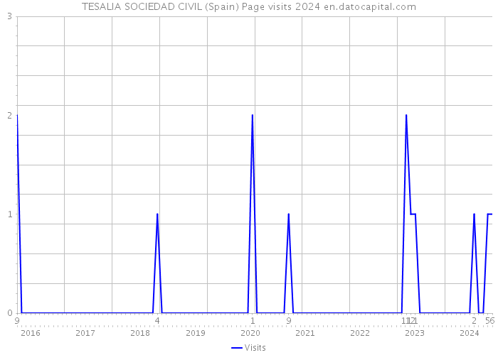 TESALIA SOCIEDAD CIVIL (Spain) Page visits 2024 