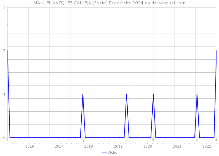 MANUEL VAZQUEZ CALLEJA (Spain) Page visits 2024 