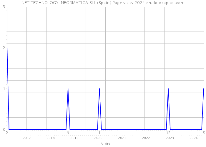 NET TECHNOLOGY INFORMATICA SLL (Spain) Page visits 2024 