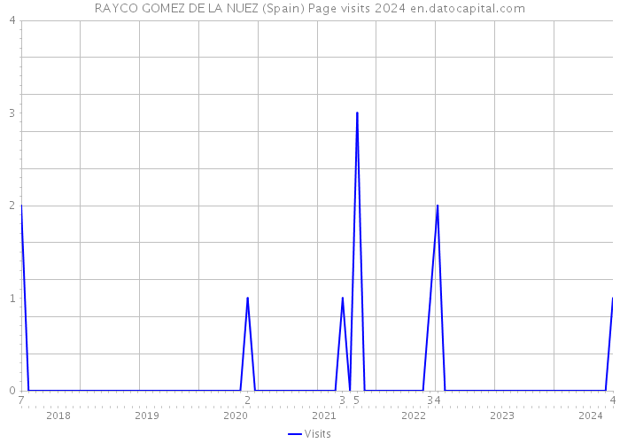 RAYCO GOMEZ DE LA NUEZ (Spain) Page visits 2024 