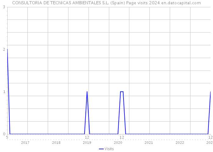 CONSULTORIA DE TECNICAS AMBIENTALES S.L. (Spain) Page visits 2024 