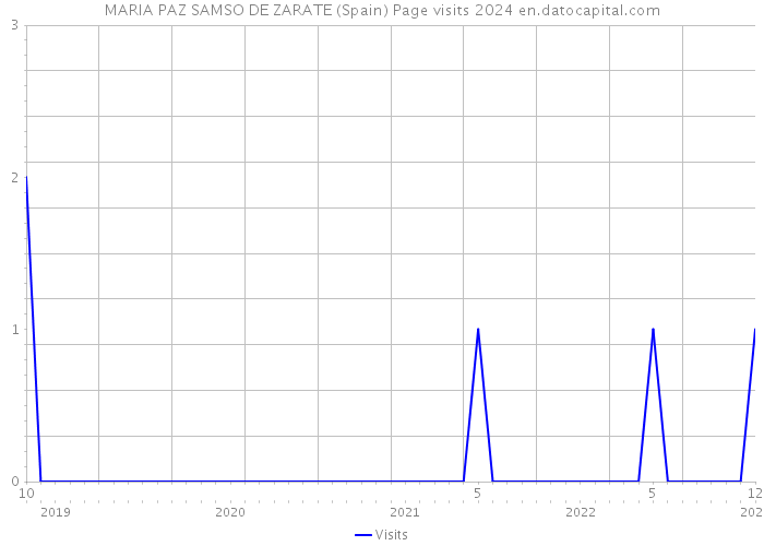 MARIA PAZ SAMSO DE ZARATE (Spain) Page visits 2024 