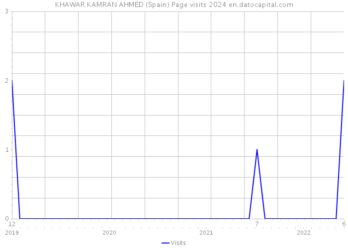 KHAWAR KAMRAN AHMED (Spain) Page visits 2024 