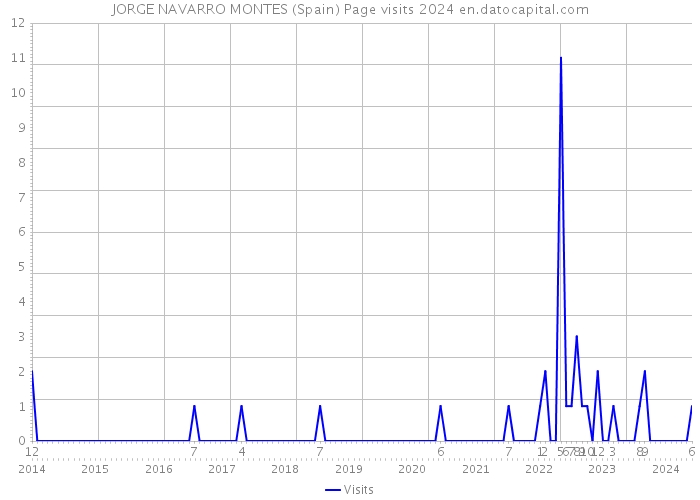 JORGE NAVARRO MONTES (Spain) Page visits 2024 