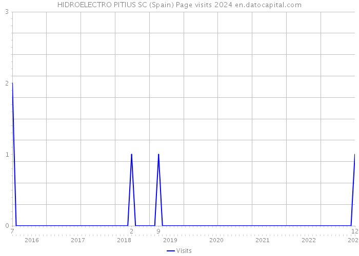 HIDROELECTRO PITIUS SC (Spain) Page visits 2024 