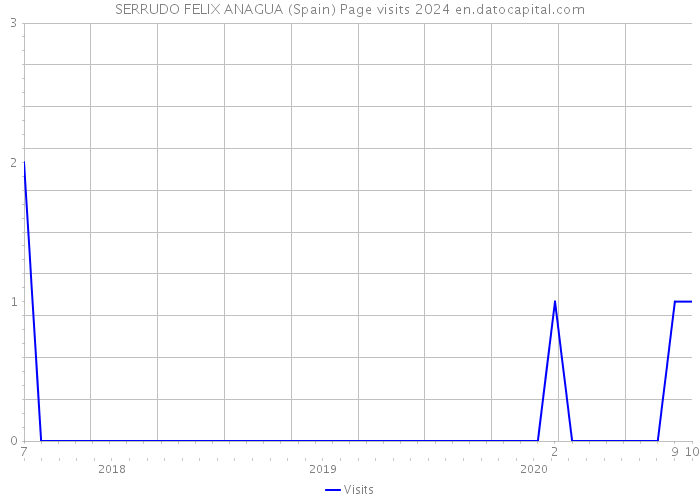 SERRUDO FELIX ANAGUA (Spain) Page visits 2024 