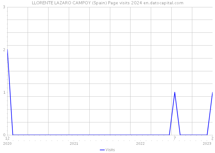 LLORENTE LAZARO CAMPOY (Spain) Page visits 2024 