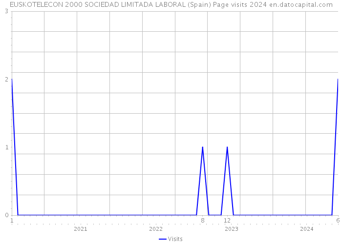 EUSKOTELECON 2000 SOCIEDAD LIMITADA LABORAL (Spain) Page visits 2024 