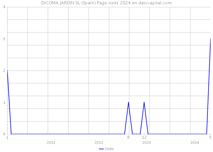 DICOMA JARDIN SL (Spain) Page visits 2024 