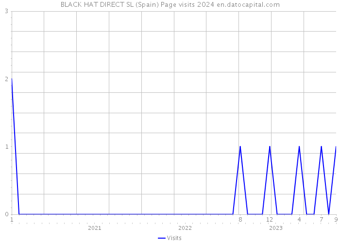 BLACK HAT DIRECT SL (Spain) Page visits 2024 