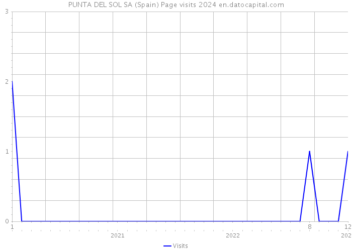 PUNTA DEL SOL SA (Spain) Page visits 2024 