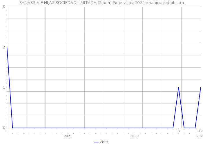 SANABRIA E HIJAS SOCIEDAD LIMITADA (Spain) Page visits 2024 