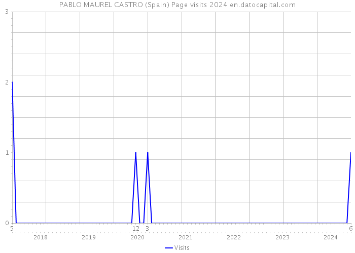 PABLO MAUREL CASTRO (Spain) Page visits 2024 