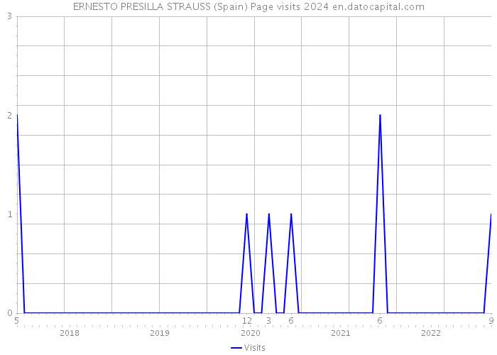 ERNESTO PRESILLA STRAUSS (Spain) Page visits 2024 