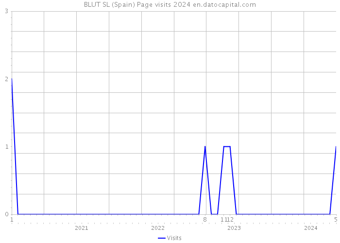 BLUT SL (Spain) Page visits 2024 