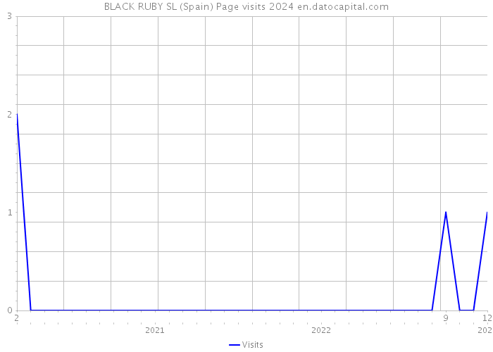 BLACK RUBY SL (Spain) Page visits 2024 