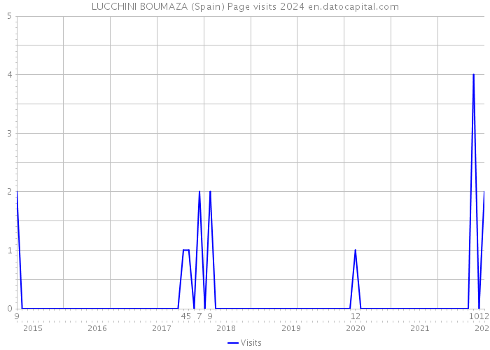 LUCCHINI BOUMAZA (Spain) Page visits 2024 