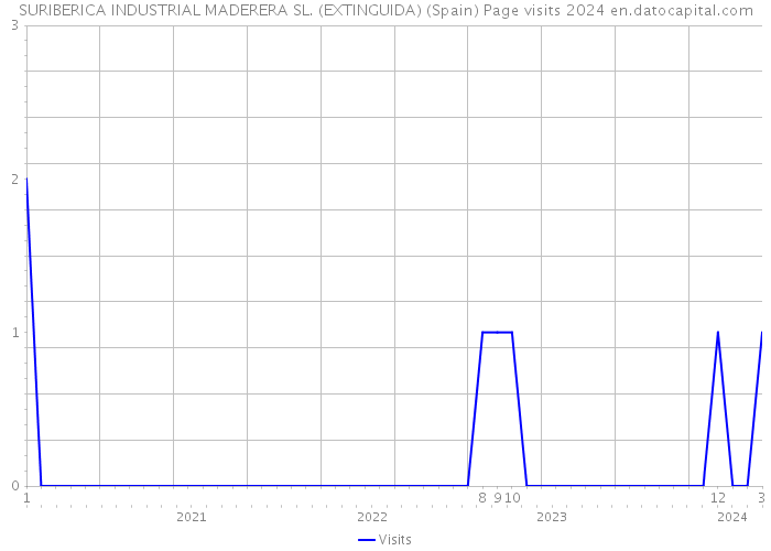 SURIBERICA INDUSTRIAL MADERERA SL. (EXTINGUIDA) (Spain) Page visits 2024 