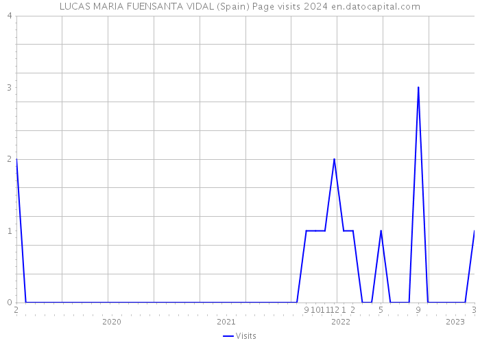 LUCAS MARIA FUENSANTA VIDAL (Spain) Page visits 2024 