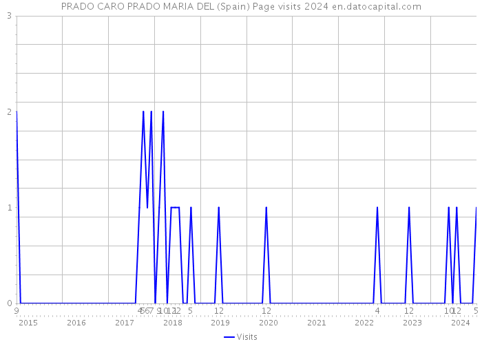 PRADO CARO PRADO MARIA DEL (Spain) Page visits 2024 