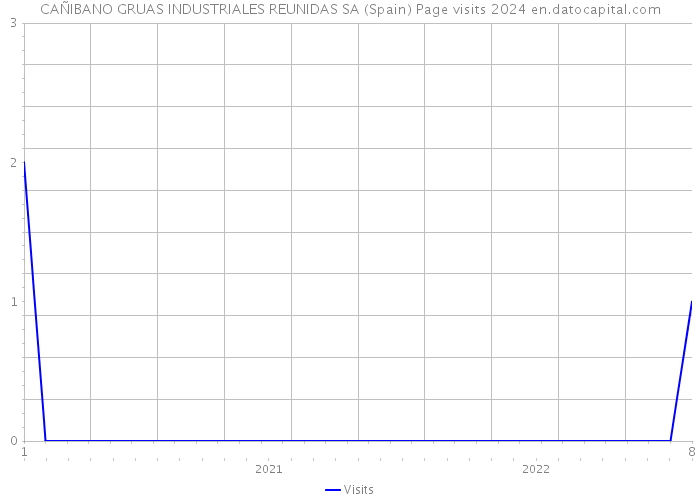 CAÑIBANO GRUAS INDUSTRIALES REUNIDAS SA (Spain) Page visits 2024 