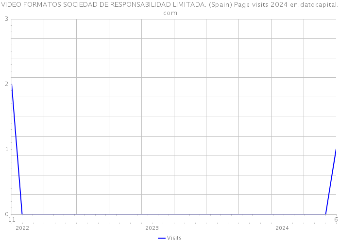 VIDEO FORMATOS SOCIEDAD DE RESPONSABILIDAD LIMITADA. (Spain) Page visits 2024 