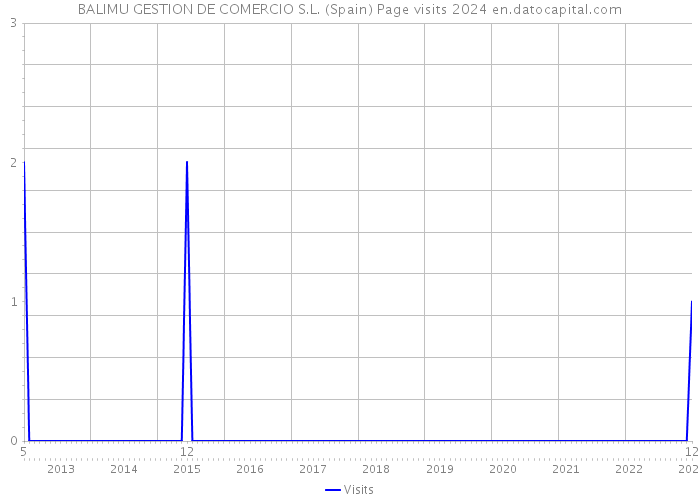 BALIMU GESTION DE COMERCIO S.L. (Spain) Page visits 2024 