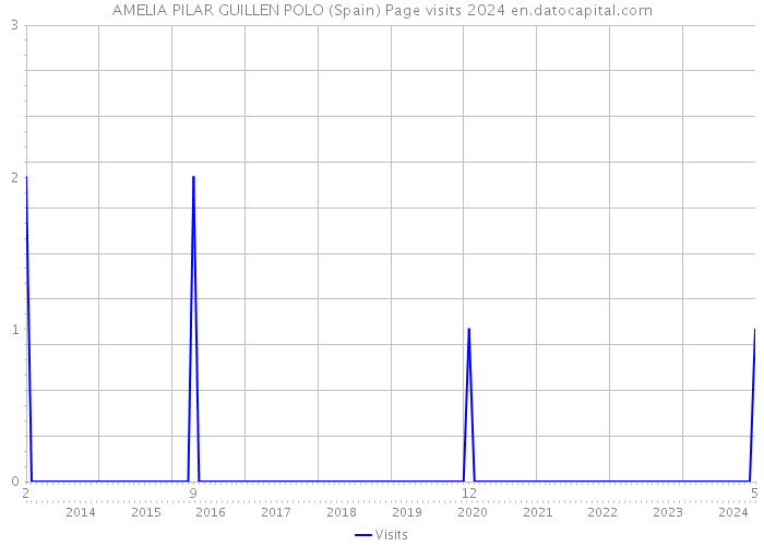 AMELIA PILAR GUILLEN POLO (Spain) Page visits 2024 
